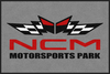 A Picture of product 965-798 Classic Impressions Wiper/Indoor Floor Mat with Custom "NCM Corvette Motorsports Park" Logo. 4X6 ft.