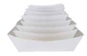 A Picture of product 964-472 SCT Food Trays. 3 lb. 7-1/5 X 5 X 2 in. White. 250/sleeve, 2 sleeves/case.