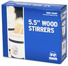 A Picture of product 965-813 Unwrapped Wood Coffee Stirrers. 5.5 in. Brown. 10,000/Case