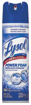 Lysol Disinfecting Bathroom Cleaner. Island Breeze scent. 24 oz Foaming Aerosol. 12/cs.