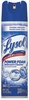 A Picture of product 966-417 Lysol Disinfecting Bathroom Cleaner. Island Breeze scent. 24 oz Foaming Aerosol. 12/cs.
