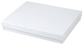 Jewelry Boxes. 7 X 5.5 X 1 in. White Krome. 50 count.