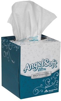 Angel Soft Ultra Professional Series™ Premium Facial Tissue. 7.6 X 8.5 in. White. 36 boxes.