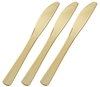 A Picture of product 964-523 Heavyweight Plastic Knives. 8 in. Gold. 400 count.