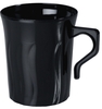 A Picture of product 101-553 Flairware Coffee Mug. 8 oz. Black. 8 cups/bag, 36 bags/carton.