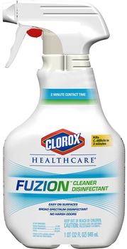 Clorox Healthcare® Fuzion™ Cleaner Disinfectant.  9 Bottles/Case.