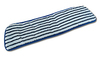 A Picture of product 966-297 Microfiber Flat Finish Mop 18" Blue/White  ** MUST ORDER IN QTY OF 12 EACH **
