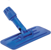 Swivel Pad Holder with Universal Locking Collar.  Holds 4-1/2" x 10" Cleaning Pads.  Locking Collar accepts 15/16" tapered handle (Utility Pad Holder)