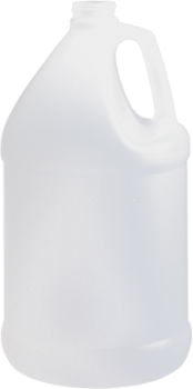 Tolco High Density Polyethylene Handled Cylinder with 38/400 Neck Finish. 1 gal.  Empty jug.