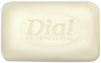 Dial® Antibacterial Deodorant Bar,  Unwrapped, White, 2.5oz, 200/Carton