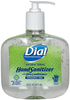 A Picture of product DIA-00213 Dial® Professional Antibacterial Gel Hand Sanitizer,  16 oz Pump, Fragrance-Free, 8 Bottles/Case.