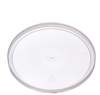 A Picture of product 964-533 Flat LDPE Plastic Tub Lids. 6.625 in. Natural color. 400 count.
