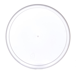 Flat LDPE Plastic Tub Lids. 6.625 in. Natural color. 400 count.