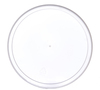 A Picture of product 964-533 Flat LDPE Plastic Tub Lids. 6.625 in. Natural color. 400 count.