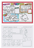 A Picture of product 964-544 Doodletown Fun Placemat. 10 X 14 in. 1000 count.