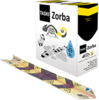 A Picture of product P603-111 TASKI Zorba® Leak Lizard Absorbent Strips. 12 X 60 cm. Black and Yellow. 50 count.