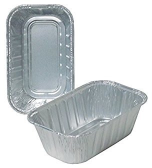 Aluminum Loaf Pans, 1 lb, 6.13 x 3.75 x 2, 500/Carton