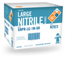 A Picture of product 963-011 Powder Free Nitrile Gloves. Size Large. Orange. 1000 count.