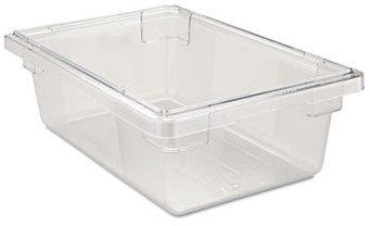 Rubbermaid® Commercial Food/Tote Boxes, 3 1/2gal, 18w x 12d x 6h, Clear