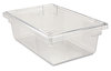 A Picture of product 966-982 Rubbermaid® Commercial Food/Tote Boxes, 3 1/2gal, 18w x 12d x 6h, Clear