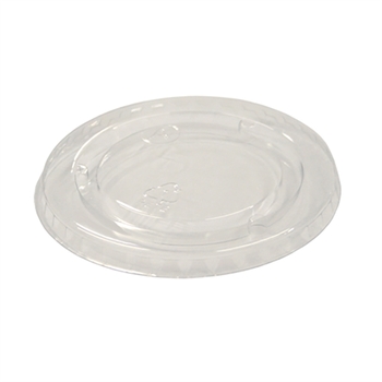 Clear Flat Cup Lid, no Straw Slot. 20 oz. Clear. 1020 count.