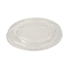 A Picture of product 964-556 Clear Flat Cup Lid, no Straw Slot. 20 oz. Clear. 1020 count.