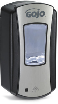 GOJO® LTX-12™ Touch-Free Dispenser,  1200mL, Brushed Chrome/Black 4/Case