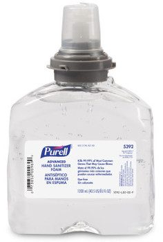 PURELL® Advanced Hand Sanitizer Gel Refills for PURELL® TFX™ Dispensers. 1200 mL. 4 Refills/Case.