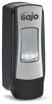 GOJO® ADX-7™ Push-Style Dispenser for GOJO® Foam Soap. 700 mL. 3.71 X 9.79 X 3.94 in. Chrome and Black.