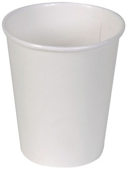 Dixie® Paper Hot Cup.  10 oz.  Simply White Design.  50 Cups/Sleeve, 1,000 Cups/Case