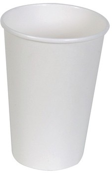 Dixie® Paper Hot Cup.  16 oz.  Simply White Design.  50 Cups/Sleeve.
