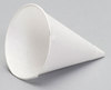 A Picture of product 110-505 Cone Cup.  4.5 oz.  White Color.  Rolled Rim Water Cup.  5,000/Case