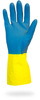 A Picture of product 926-020 Gloves.  Blue Neoprene.  28 Mil.  Large Size.  Flock Lined, Individually Bagged.  12 Pairs/Package.