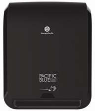 Pacific Blue Ultra™ High-Capacity Automated Touchless Paper Towel Dispenser. Black.