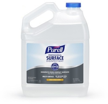 PURELL™ Professional Surface Disinfectant. 1 Gallon. Fresh Citrus scent. 4 Gallons/Case.