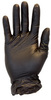 A Picture of product 280-347 Gloves. Vinyl.  Medium Size. Powder-Free, Black Color. 100 Gloves/Box, 10 Boxes/Case.  1,000 Gloves/Case.