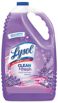 Lysol Clean & Fresh Multi-Surface Cleaner. 144 oz. Lavender and Orchid scent. 4 Bottles/Case.