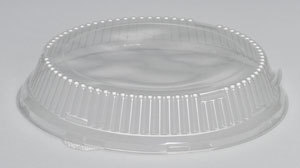Lids for Genpak 10-10.25 inch Plates. Clear. 200 count.