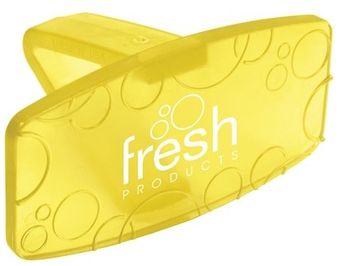 Fresh Products Eco Bowl Clip Deodorizer. 4 X 2 X 2 in. Yellow. Citrus scent. 12 Clips/Box, 72 Clips/Case