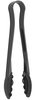 A Picture of product 967-122 Cambro 6" Black Plastic Scalloped Tongs