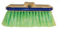 Vehicle Window Wash Brushes with Staple-less Bumpers – Green 10″