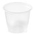 A Picture of product 106-612 Soufflé Portion Cups. 1 oz. Clear. 2500 count.  Use 106-601 lids.