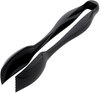 A Picture of product 967-775 Sabert Disposable Plastic Squeeze Tong. 10 7/8 in. Black. 36 count.