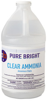 Pure Bright Clear Ammonia. 64 oz. 8 Bottles/Case.