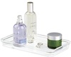 A Picture of product 963-148 Bathroom Guest Towel or Jewelry Holder Tray. 9.75 X 5.75 X 1 in. Clear.