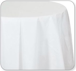 Better Than Linen™ Octy-Round Tablecover. 82 in. 12 count.
