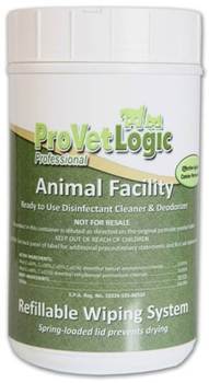 Animal Facility Disinfectant Refillable Wiping System.