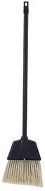Plastic Lobby Dust Pan Broom. 38 in. Black and Natural. 12 count.