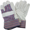 A Picture of product STZ-X7040 Gunn Cut Leather Gloves.  Men's Size.  Red, Blue, and Black. 10 dozen.