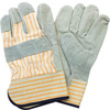 A Picture of product STZ-X7120 Gunn Cut Leather Gloves. Men's Size. Grey and Orange. 10 dozen.